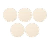 HOMSFOU 5pcs Wood Bag Base for Crochet Basket DIY Wooden Bottom Board