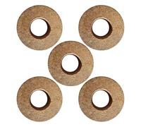 HOMSFOU 5pcs Wooden Lid with A Center Hole Hydroponic Glass Vase for DIY Hydroponic Projects 6.5cm Sleek Natural Organic Design Easy to Use Versatile Size Desktop Planter
