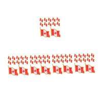 HOMSFOU 5sets Canada Flag Brooch Decorative Men Women Suit Pins for Canada Themed Parties Ceremonies Celebrations Reusable Shawl Brooches for Family Friends 25pcs*5
