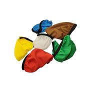 HOMSFOU 6 pcs Round Elastic Photography Lamp Covers Flashlight Shades Soft Diffuser for Flash Lamps in Colors White Yellow Red Blue Brown Dark Green