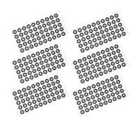 HOMSFOU 6 Sheets Reference Marker Points Reflective Film Marker Points Pet Material 0.15mm Thickness Easy to Take Practical 3d Scanning Operation