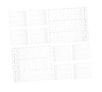 HOMSFOU 600pcs Transparent Double-sided Adhesive Tabs for Crafts and Posters Removable Clear Sticky Tack Dots with Strong Grip for Wall Hanging Museum Displays and DIY Projects