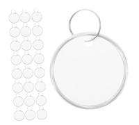HOMSFOU 60pcs Blank Round Paper Key Tags with Metal Rings for Efficient Identification Double Sided Labels for Organizing Keys Luggage Tools and Jewelry Design for Home and Travel Use