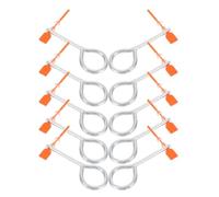 HOMSFOU 60Pcs Fire Extinguisher Lock Pins and Tamper-Proof Plastic Security Seals Set Self-Locking Zip Ties for Fire Extinguisher Inspection and Replacement