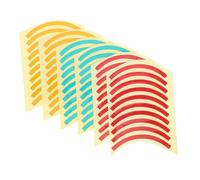 HOMSFOU 60pcs Reflective Quarter Circle Pressure Labels Color Coded Red Yellow Green Decals for Pressure Gauge Identification Visual Guide for Enhanced Safety and Compliance