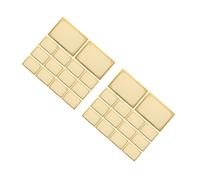 HOMSFOU 60pcs Thick Luxury Certificate Paper Double-Sided Gold Cardstock Paper Foil for Awards Diplomas