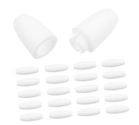 HOMSFOU 60pcs White Plastic Breakaway Clasps for Lanyards and Necklaces Secure Bead Barrel Connectors for Jewelry Making Suitable for Childrens Bracelets and Key Chains Prevent Accidental