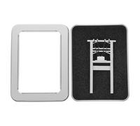 HOMSFOU 64 Scale Plastic Telegraph Pole Model for Railway DIY Scenery, Miniature Landscape Decoration for Train Layout and Sand Table Scenes