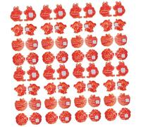 HOMSFOU 64pcs Dragon Year Scratch off Card Lucky Draw Fortunate Card Chinese Party Decor