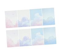 HOMSFOU 64pcs Elegant Cloud Series Writing Letter Stationery for Notes Poems and Messages Delicate Design Smooth Writing Experience for All Occasions
