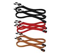 HOMSFOU 6Pcs Adjustable Glasses Lanyard Holder Eyewear Retainer Cord Chain for Sports Biking Hiking Lightweight Comfortable Eyeglass Strap Red Black Dark Brown