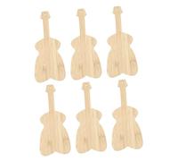 HOMSFOU 6Pcs Bamboo Blank Bookmarks DIY Double Sided Unfinished Book Markers for Students Graduation Gifts and Crafting Thick Book Tabs for Hanging Tags and Art Projects