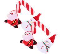 HOMSFOU 6pcs Cat Teasing Cat Self-playing Catnip Strengthen Bond Attract Interest Plush 4.13x2.16x1.02in Christmas for Kitten
