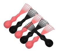 HOMSFOU 6pcs Comb Hair Cleaner Mini Hair Remove Cleaner Plastic Massage Comb Remover Clears Excess from Bristles Easy to Use for Travel Use and Daily Life