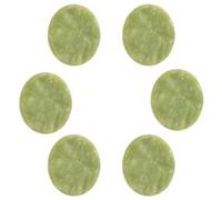HOMSFOU 6pcs Eyelash Grafting Jade Stone Gaskets Eyelash Extension Tools for Lash Glue Application Round Pallets Extension Supplies for Professional Use Random Color