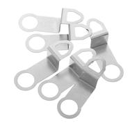 HOMSFOU 6pcs Metal Clock Back Replacement Hooks for Quartz Mechanism Smooth Polished Surface Sturdy Brackets for DIY Wall Clock Repair Compatible with Various Movements Easy No Tool