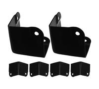 HOMSFOU 6pcs Metal Corner Protectors 40mm Box Edge Guards Anti-collision Safety for Furniture Black Finish for Wooden Boxes and Luggage
