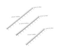 HOMSFOU 6pcs Miniature Model Railway Road Fence Barriers for Diorama Micro Landscape Train Scene Accessories Abs Craftsmanship Easy DIY Assembly for Sand Table Scenery