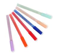 HOMSFOU 6pcs Nail Painting Pen Nail Markers Lightweight Versatile Tool Pp Material Assorted Color for Line Designs and Hand-painted Dotting