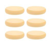 HOMSFOU 6pcs Oval Makeup Sponge Set, Thick Latex Cosmetic Puff for Wet and Dry Use, Facial Powder Puff Makeup Accessory Suitable for Compact Powder and Foundation Application