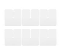 HOMSFOU 6pcs Pvc Hair Extension Protector Shields for Professional and Home Use, Lightweight Bond Weave Heat Shield with Multi-hole Design for Natural and Seamless Look