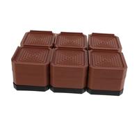 HOMSFOU 6pcs Slip Silent Mat Table Leg Risers Washer Vibration Pads Furniture Leveling Machine Mat Sofa Lifters for Washing Machine
