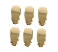 HOMSFOU 6Pcs Titanium Eyeglass Nose Pads for Glasses and Sunglasses Anti-slip Nose Cushions with Comfortable Fit for Flat Optical Frames and Full-frame Eyewear