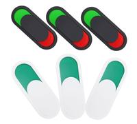 HOMSFOU 6pcs Vacant Occupied Slider Door Sign Pmma Privacy Indicator for Home Office Conference Room Meeting Therapy Sessions