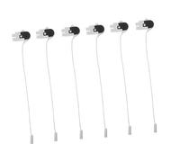HOMSFOU 6pcs Wall Light Pull Cord Cord for Control for Bathroom Home Use Simple Installation No Batteries Required