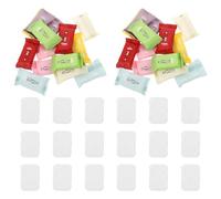 HOMSFOU 70pcs Compressed Cotton Towels Travel Disposable Face Washcloths Thick Large Portable Compressed Towel Tablets Multipack with Individual Packaging for Camping Hiking and Outdoor