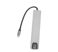 HOMSFOU 8-in-1 USB Hub Adapter Multi-port USB Splitter Expansion Transfer for Laptop and Computer Accessories Docking Station Compatible Type-c Devices for Home and Office Use