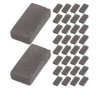 HOMSFOU 80pcs Miniature Grey Bricks for Turtle Tank Steps and Habitat Decor, Small Simulated Brick Blocks for Reptile Terrarium Landscaping and DIY Micro Landscape Accessories