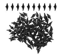 HOMSFOU 80Pcs Plush Chicken Beak Inserts 0.67X0.31X0.20In Realistic DIY Fake Chick Mouth Accessories for Toy Making Animal Craft Supplies and Decoration
