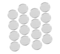 HOMSFOU 80pcs Transparent Coin Capsules with Dustproof Seal Clear Round Plastic Protective Cases for Commemorative Coin Storage Easy-Open Design for Collectors and Display