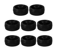 HOMSFOU 8pcs Exercise Bike Transport Wheels Roller, Black Pp Polyamide 8mm Inner Diameter, High Load Capacity, for Treadmill and Exercise Bike, Gym Equipment Rollers