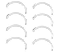 HOMSFOU 8pcs Hat Brim Bender Tool Set with 8 Plastic Sheets, White DIY Baseball Cap Brim Shaper for Hat Repair and Shaping, Suitable for Outdoor and Everyday Use