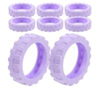 HOMSFOU 8pcs Silicone Luggage Wheel Covers for Travel Suitcases, 55x55x15mm Large Size, Noise-reducing, Anti-Slip Trolley Case Silent Caster Protectors for Spinner Wheels