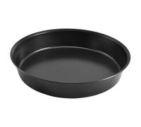 HOMSFOU 9-inch Non-Stick Deep Round Cake Pan 24x24x4cm Carbon Steel Baking Tray with Double Coating, Oven-Safe Pizza and Cake Baking Pan for Home and Restaurant Use