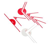 HOMSFOU 9pcs Angle Measuring Tool Protractor Ruler for Drawing Math Geometry Accurate Angle Gauge Measuring Lines Ruler for Student Learning and Classroom Use