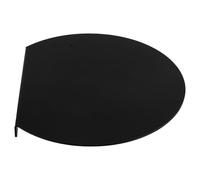 HOMSFOU Acrylic Cutting Board with Counter Lip, Non-Slip Round Kitchen Board 35cm for Fruit and Vegetable Chopping, Countertop Protector for Apartment and Home Kitchen