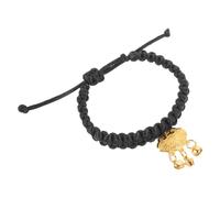 HOMSFOU Adjustable Black Pet Collar with Bell and Gold Lock Pendant for Dogs and Cats, Polyester and Brass Material, for Everyday Use and Spreading Holiday Cheer