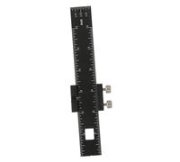 HOMSFOU Adjustable Metal Slide Ruler with Stoppers for Woodworking Measurement Carpenter Measuring Tool Precise Imperial and Metric Markings for DIY and Handcraft Use