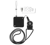 HOMSFOU Adjustable Parrot Bird Flying Leash with Foot Ring, Automatic Retractable Bird Training Rope for Parakeets, Outdoor Flight Traction Harness in Black