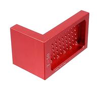 HOMSFOU Alloy Steel Woodworking Hole Positioning Gauge -shape Ruler for Carpenters Precise Marking Tool and Measuring Aid