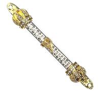 HOMSFOU Antique Mezuzah Ornament Jewish Mezuzah for outside Door Compact Size Easy to Store Metal Material 2 Hole Design