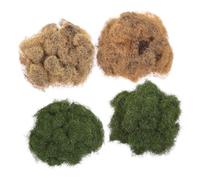 HOMSFOU Artificial Landscape Grass Tufts for Diorama Model Railway Scenery Static Grass Supplies in Spring Green Autumn Yellow Winter Miniature Fairy Garden Landscape