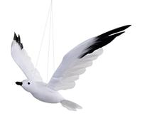 HOMSFOU Artificial Seagull-Shaped Pendant Hanging Seagull Decor Model for Party Wedding Home Beach Coastal Theme 9.8 X 8.7 X 1.8 Inches