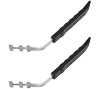 HOMSFOU Barbecue Grate Lifter Stainless Steel, 2Pcs Grill Gripper Tool with Anti-Scald Handle Suitable for Gas and Electric Grills