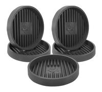 HOMSFOU Bathroom Plunger Holder 5Pcs Grey Non-Scratch Fast Drying Mats Spill Control for Utility Closet and Sink Storage