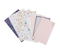HOMSFOU Beautiful Letter Papers and Envelopes Set 45pcs for Writing with Flower and Animal Prints Easy Sealing Paper Stationery Each Style Includes 6 Sheets and 3 Suitable for Home Use